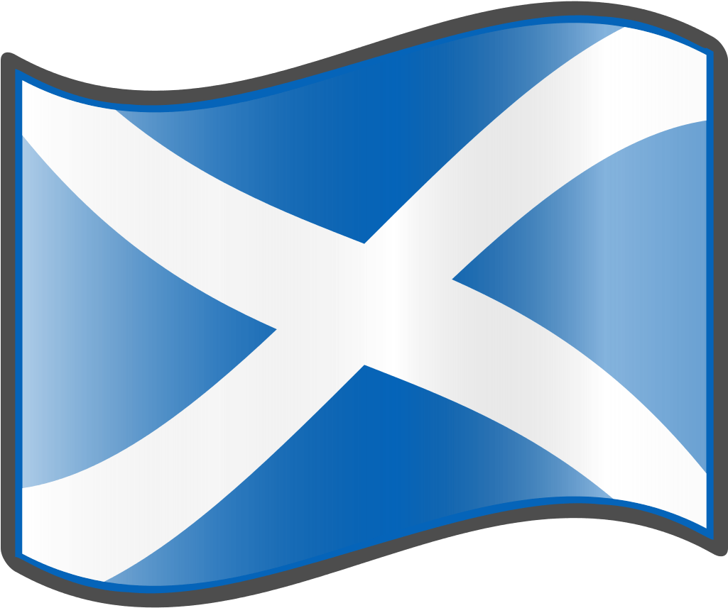 Scottish Flag Waving PNG image