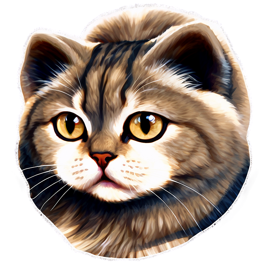 Scottish Fold Cat Ear Png D PNG image