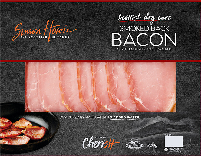Scottish Smoked Back Bacon Package PNG image