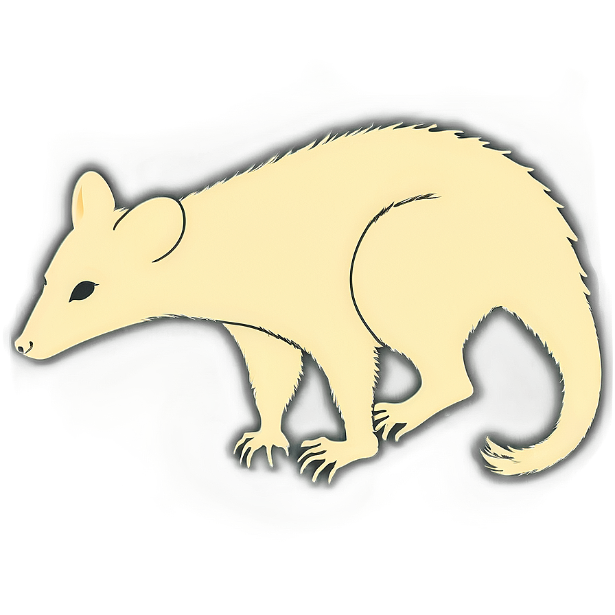 Screeching Possum Silhouette Png 06112024 PNG image