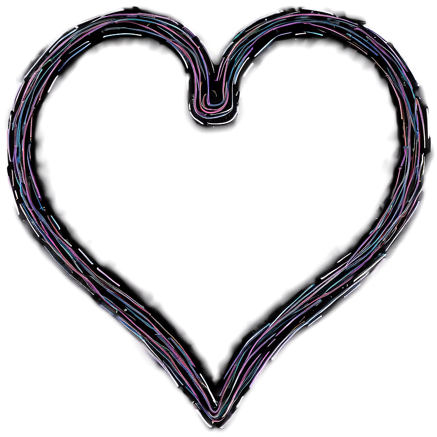 Scribble Heart Shape Png Equ PNG image