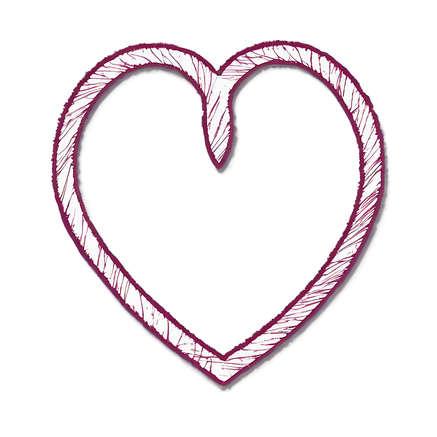 Scribble Heart Shape Png Hkn PNG image