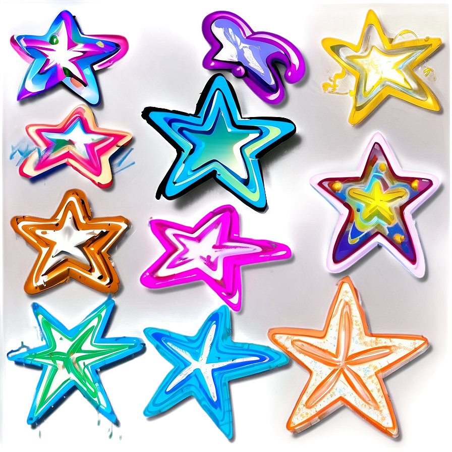 Scribble Star Symbols Png 97 PNG image