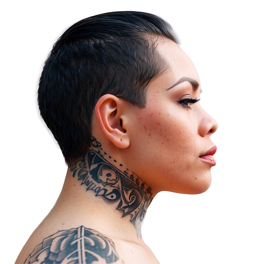 Script Neck Tattoo Imagery Png 68 PNG image