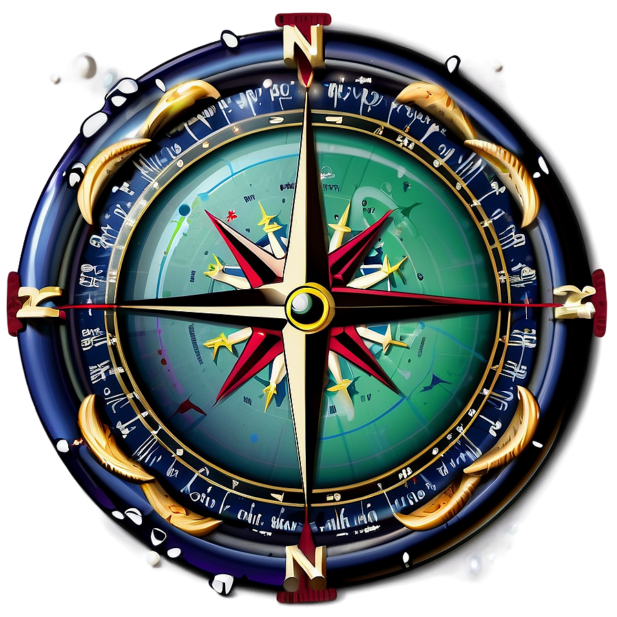 Sea Navigation Compass Rose Png 05252024 PNG image