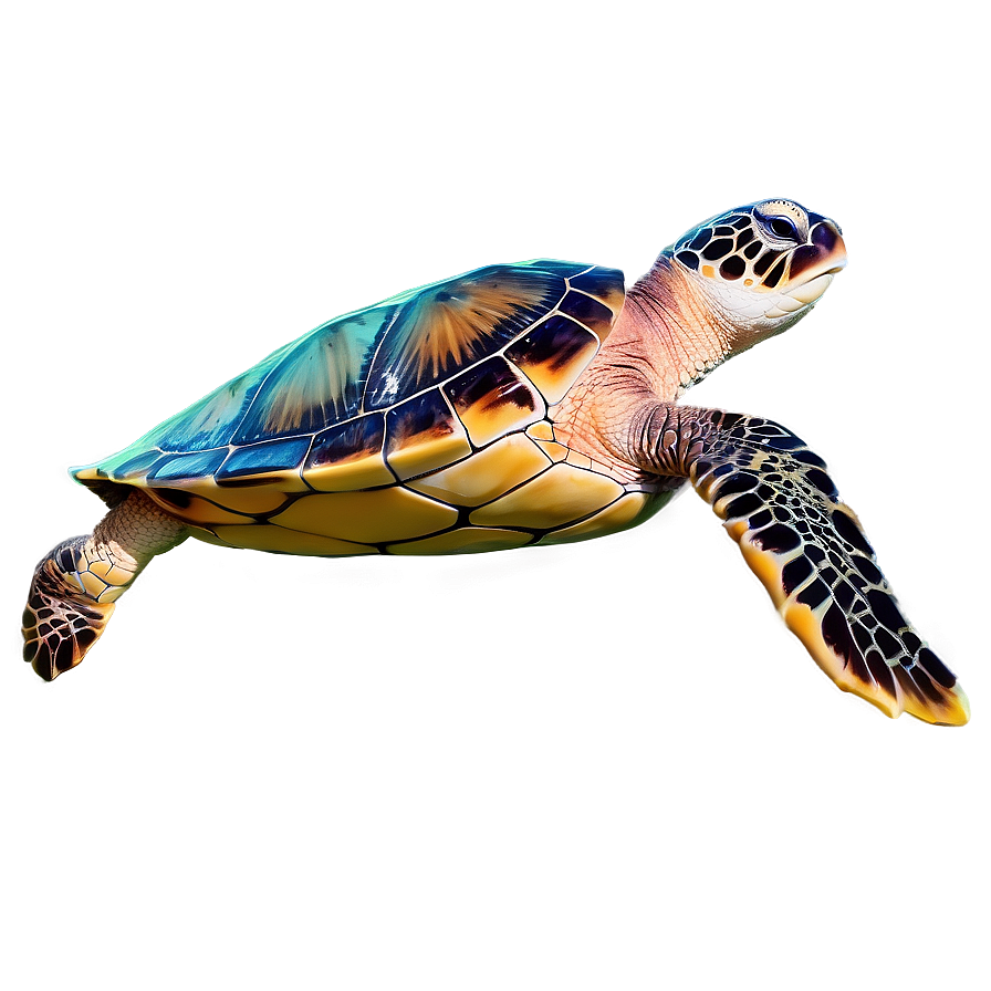 Sea Turtle With Coral Reef Png 85 PNG image