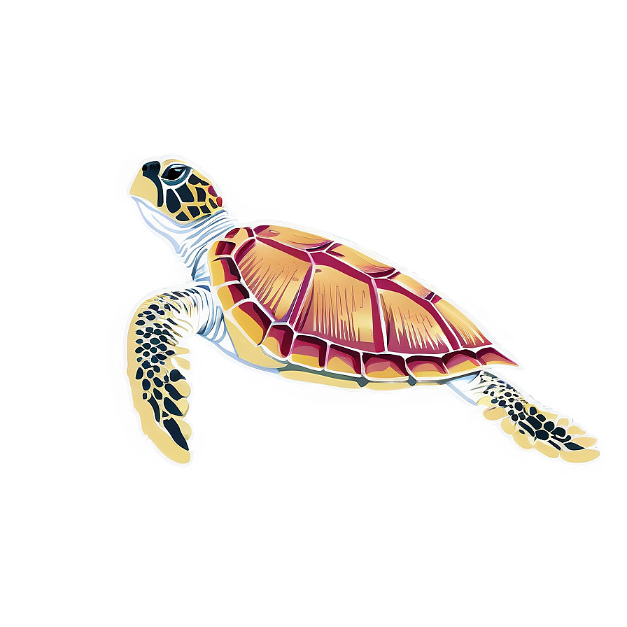 Sea Turtle With Coral Reef Png Bfi57 PNG image