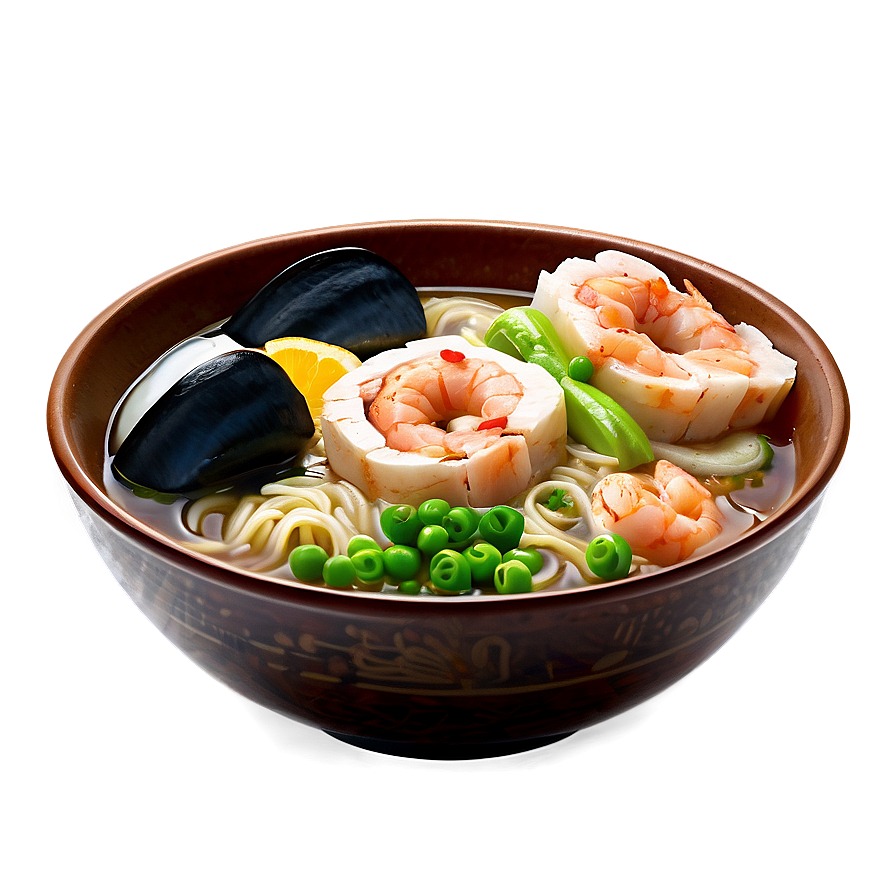 Seafood Ramen Delight Png Tnt PNG image