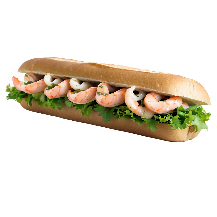 Seafood Sub Sandwich Png 06272024 PNG image