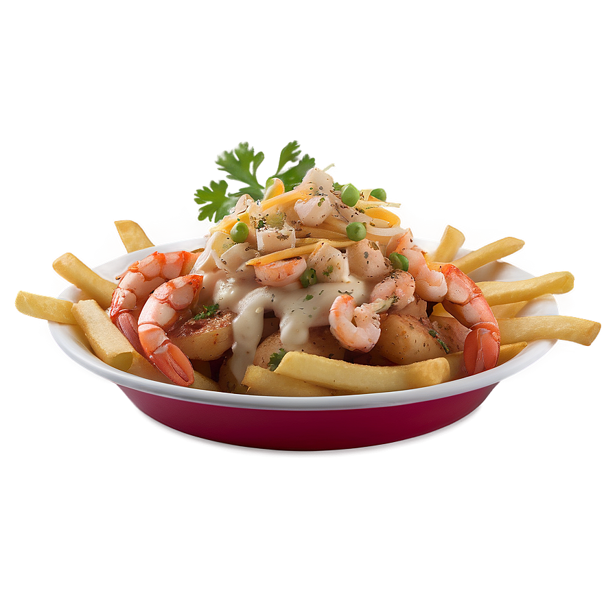 Seafood Topped Fries Png Aqo39 PNG image