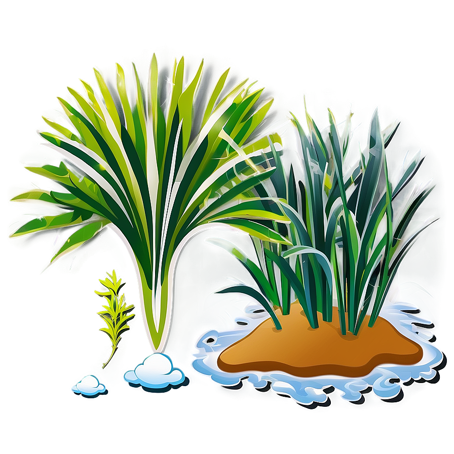 Seagrass Cartoon Png 06292024 PNG image