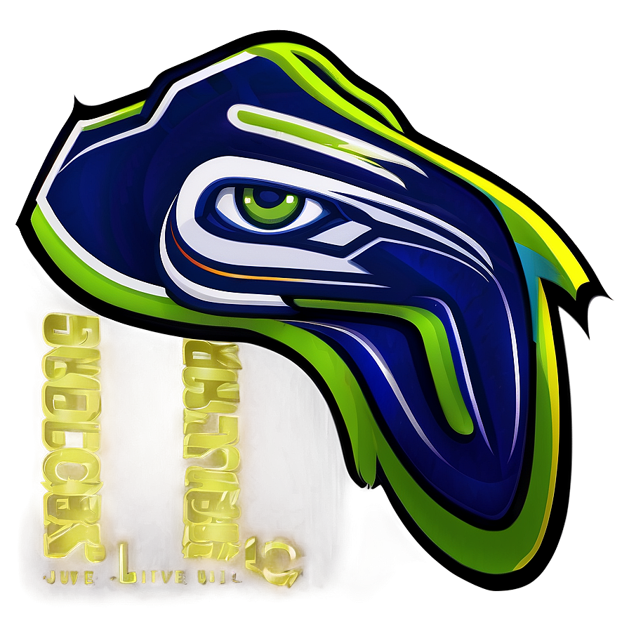 Seahawks Football Logo Art Png Jxw62 PNG image