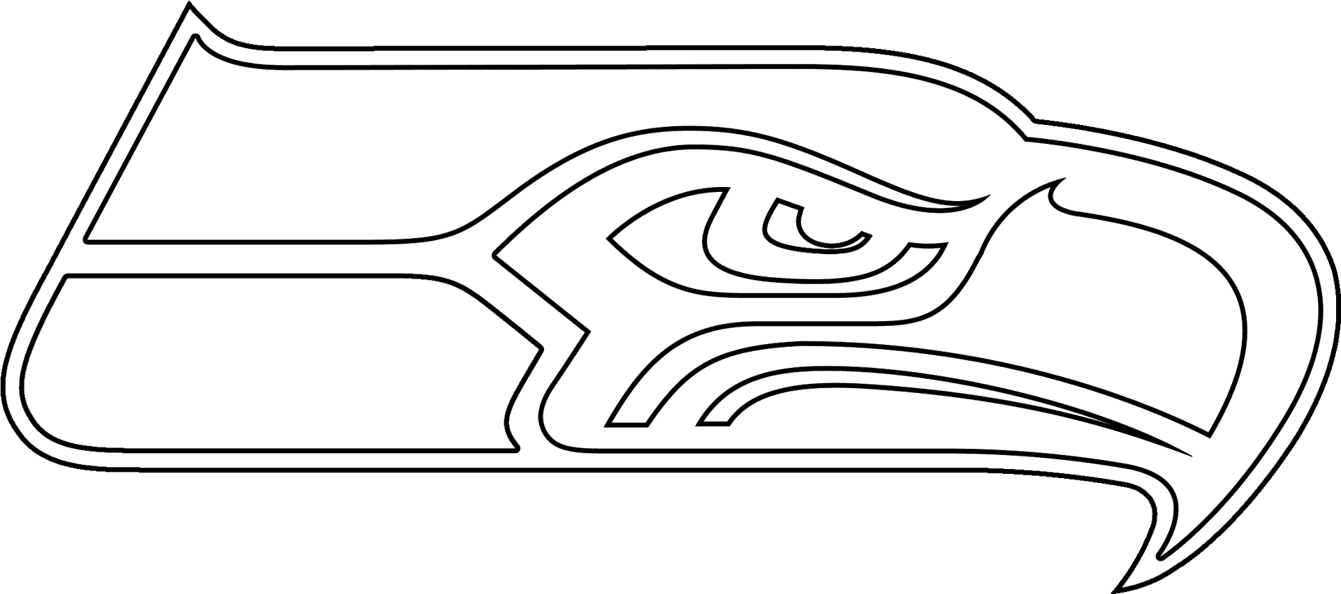 Seahawks Logo Outline PNG image