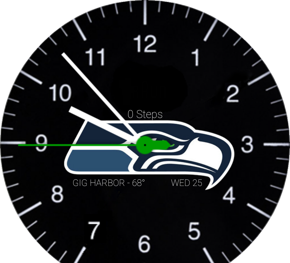 Seahawks Logo Smartwatch Face PNG image