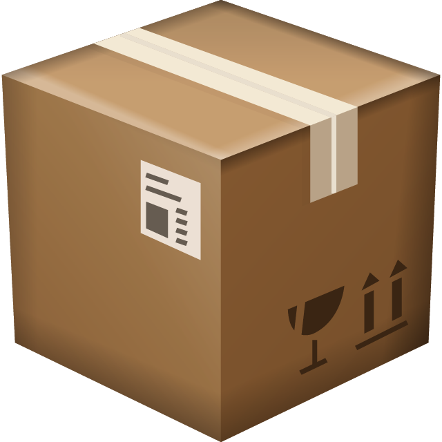 Sealed Shipping Box Icon PNG image