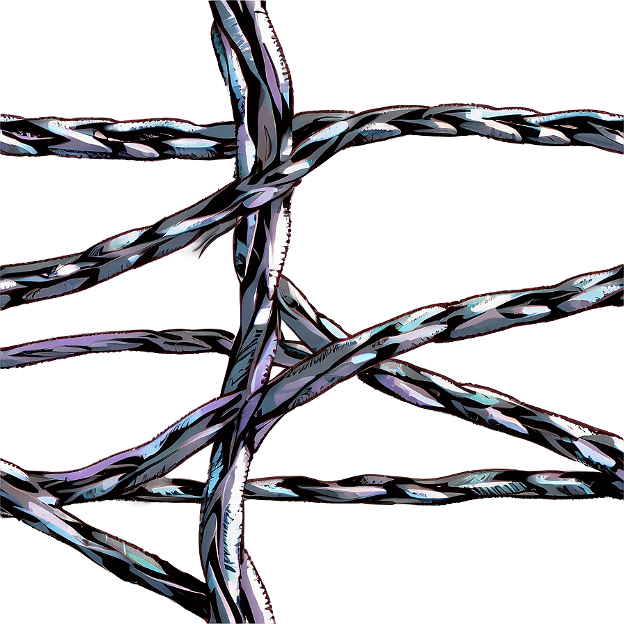 Seamless Barbwire Pattern Png 05252024 PNG image