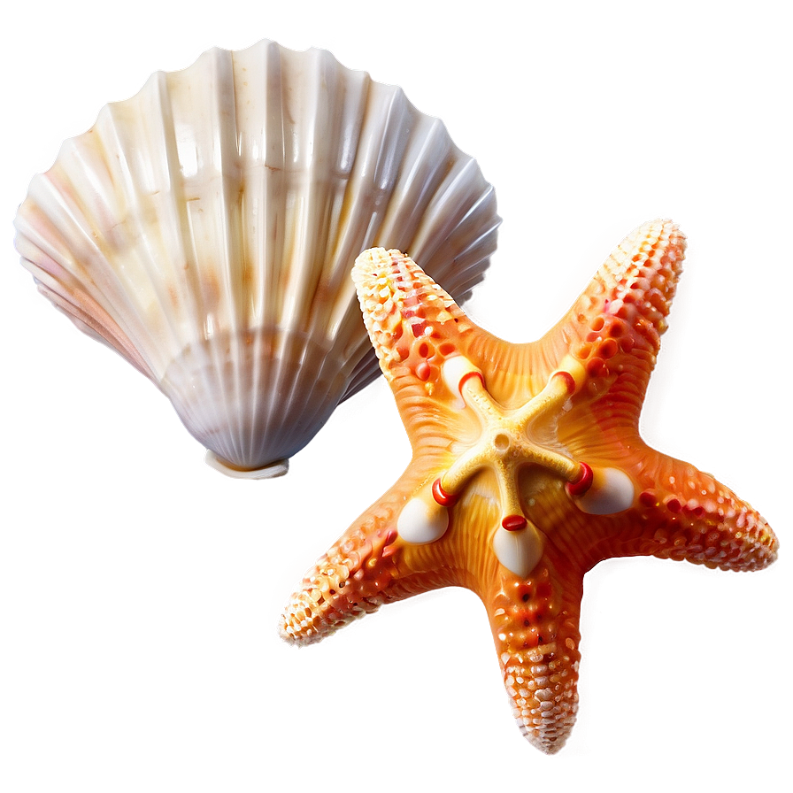 Seashell And Starfish Png The PNG image