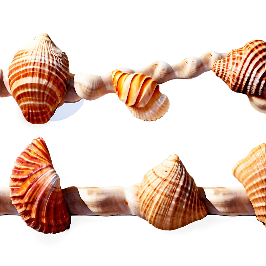 Seashell Border Clipart Png 06262024 PNG image