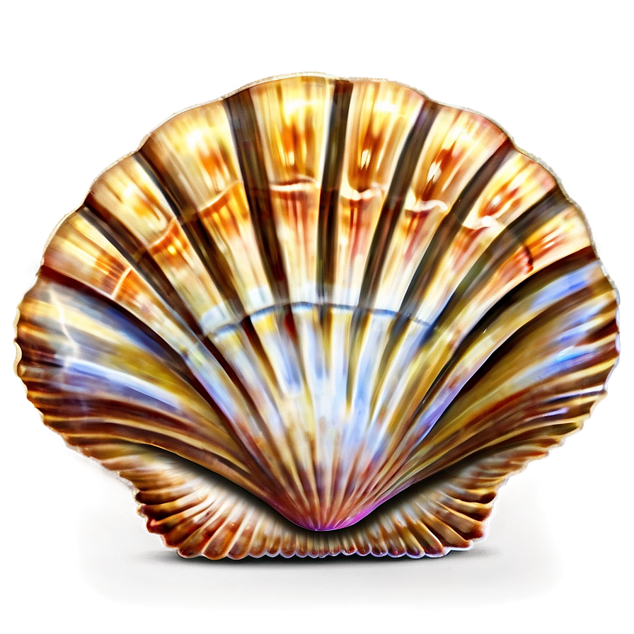 Seashell Scallop Design Png 05242024 PNG image