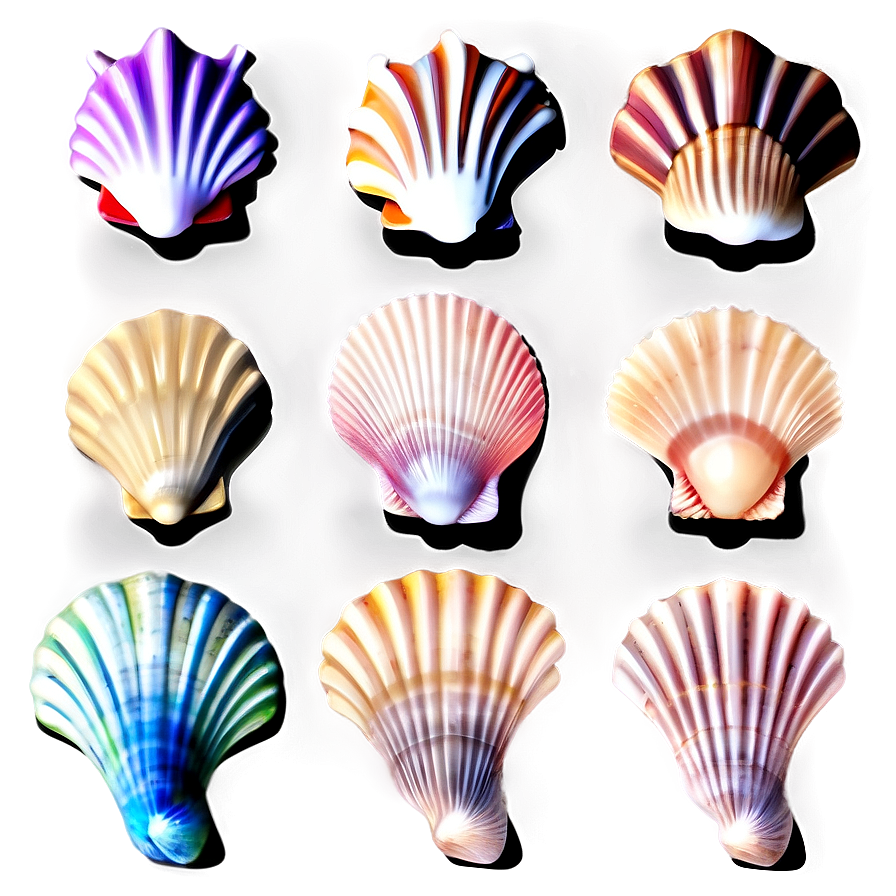 Seashell Silhouettes Png 1 PNG image