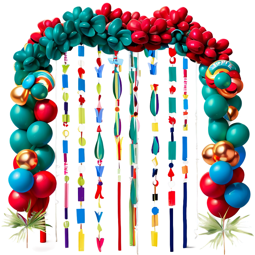 Seasonal Balloon Garland Trends Png Bxx55 PNG image