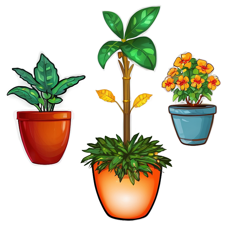 Seasonal Potted Plants Png Kyr PNG image