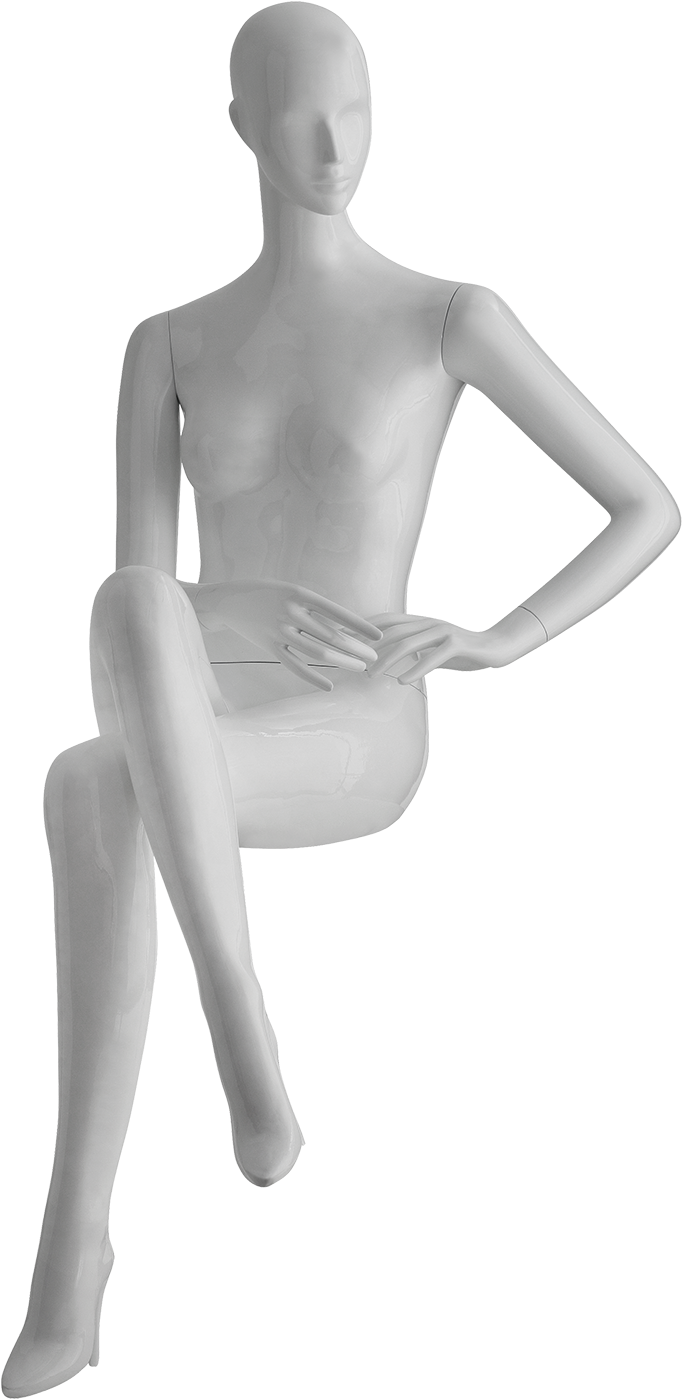 Seated Mannequin Pose PNG image