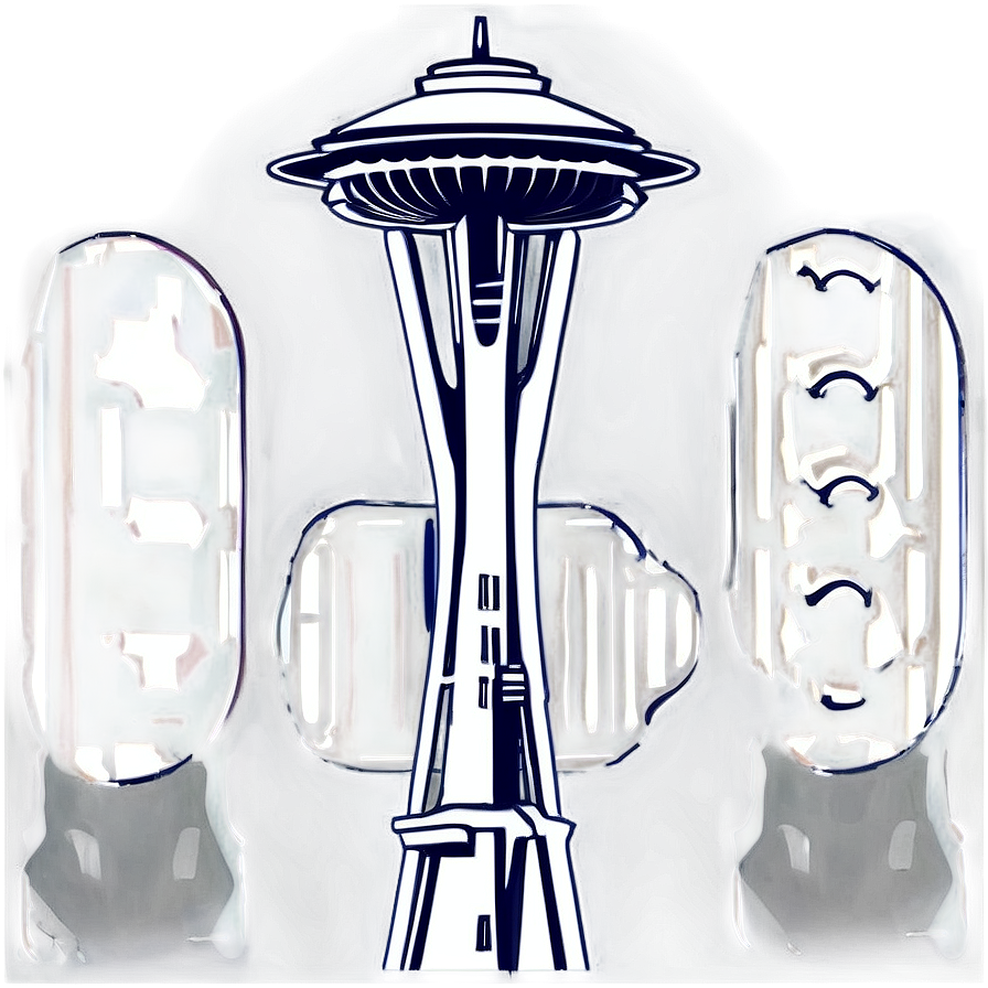 Seattle Cityscape Outline Png 36 PNG image