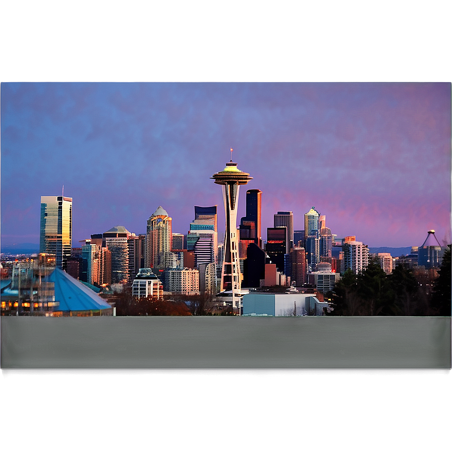 Seattle Skyline At Twilight Png Tsd PNG image