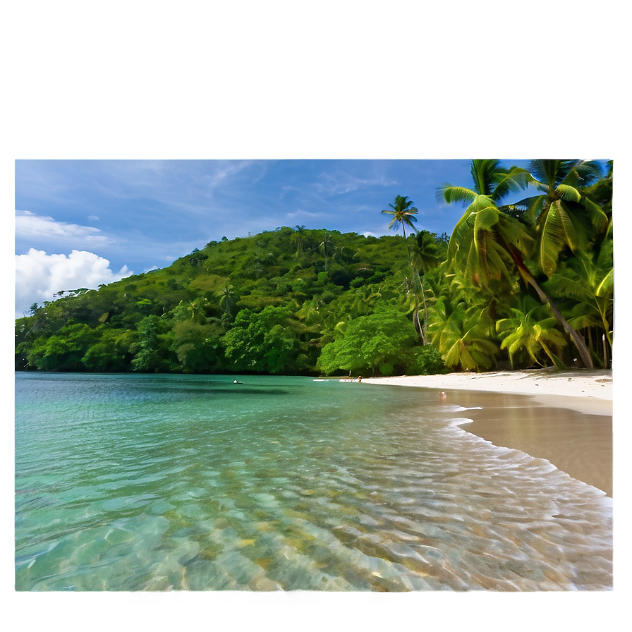 Secluded Beach Escape Png Hjk58 PNG image