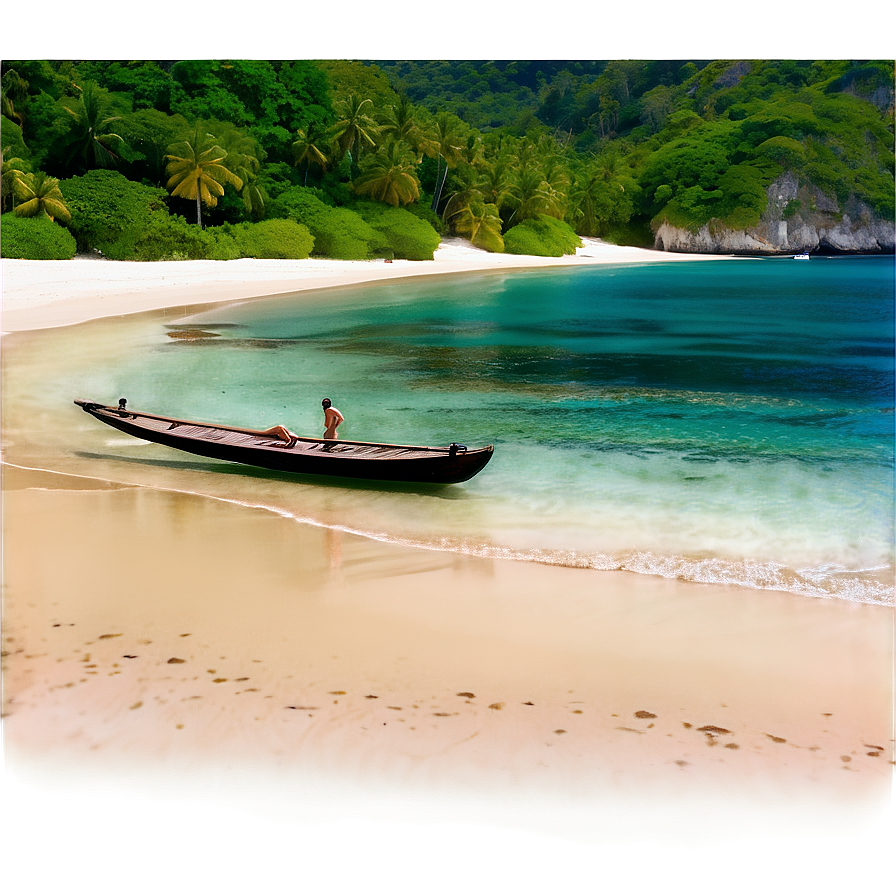 Secluded Beach Escape Png Pgn PNG image