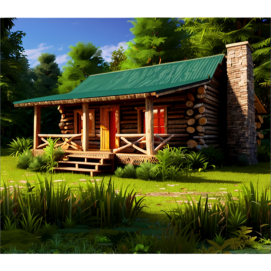 Secluded Log Cabin Hideaway Png 37 PNG image