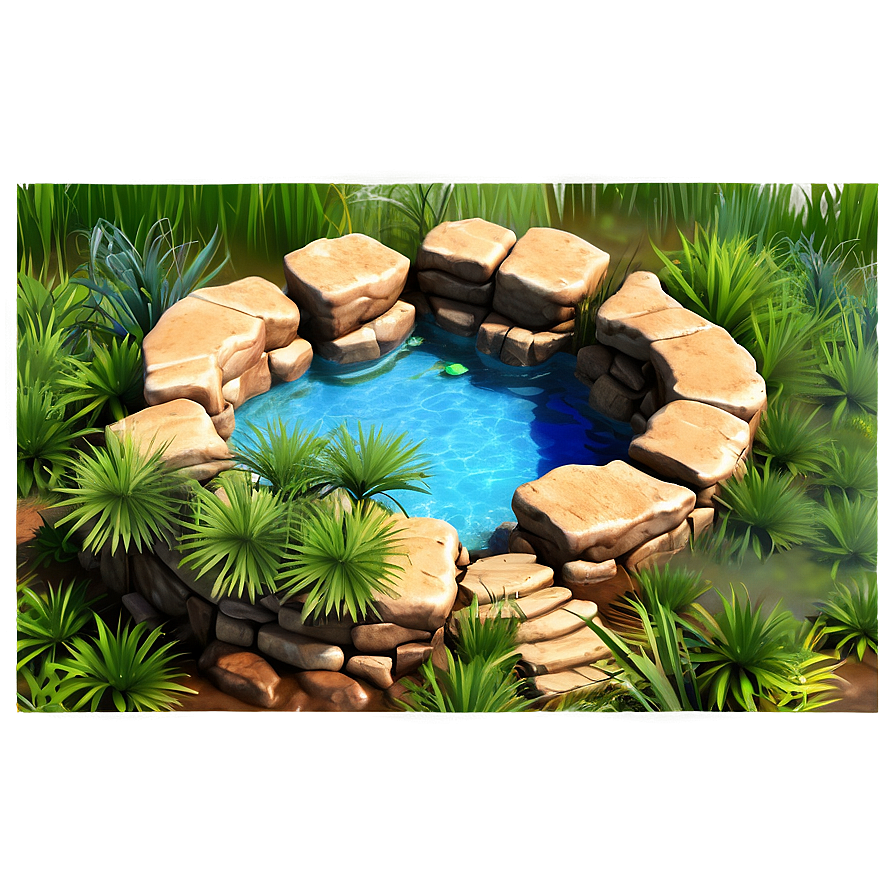 Secluded Mesa Oasis Png Jgn PNG image