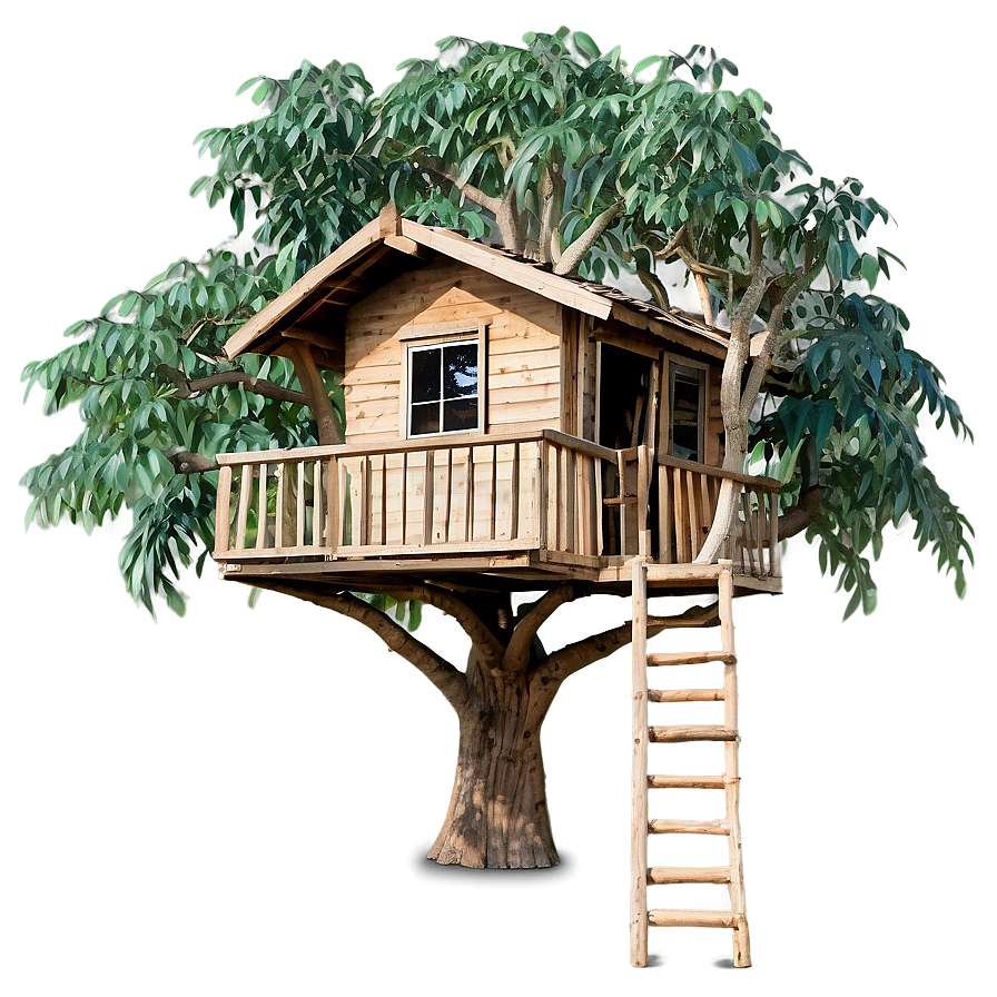 Secluded Tree House Png 06282024 PNG image