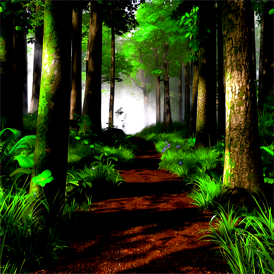 Secluded Woodland Path Png 81 PNG image