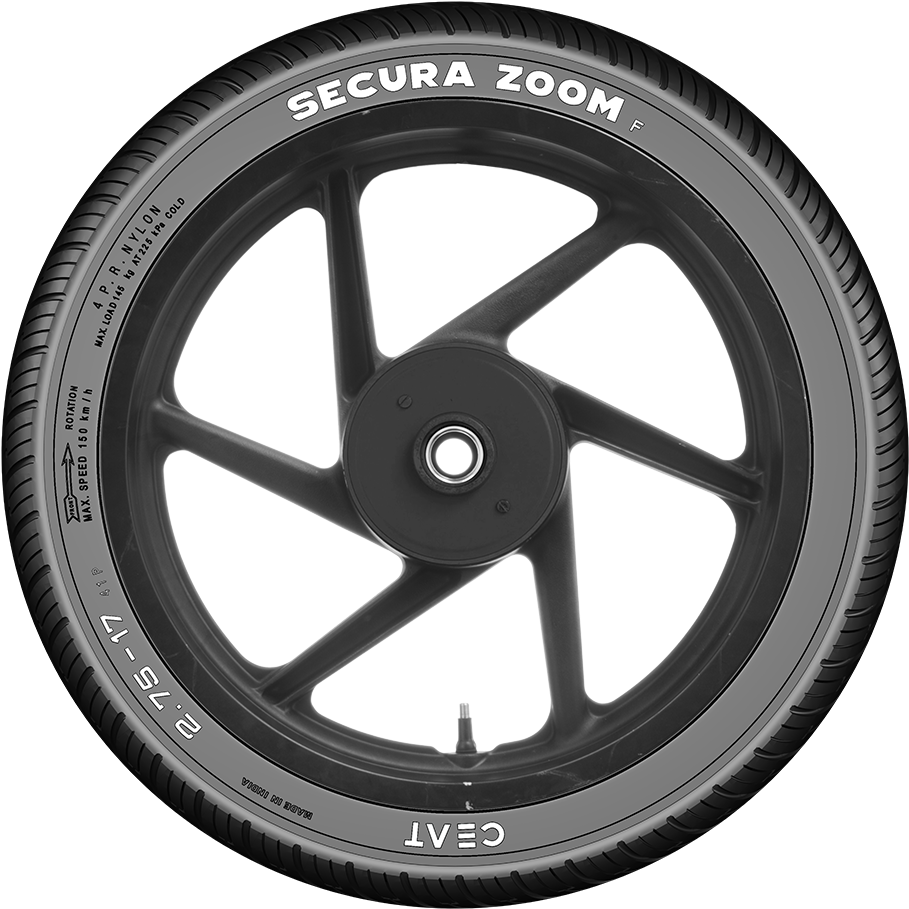 Secura Zoom Motorcycle Tire PNG image