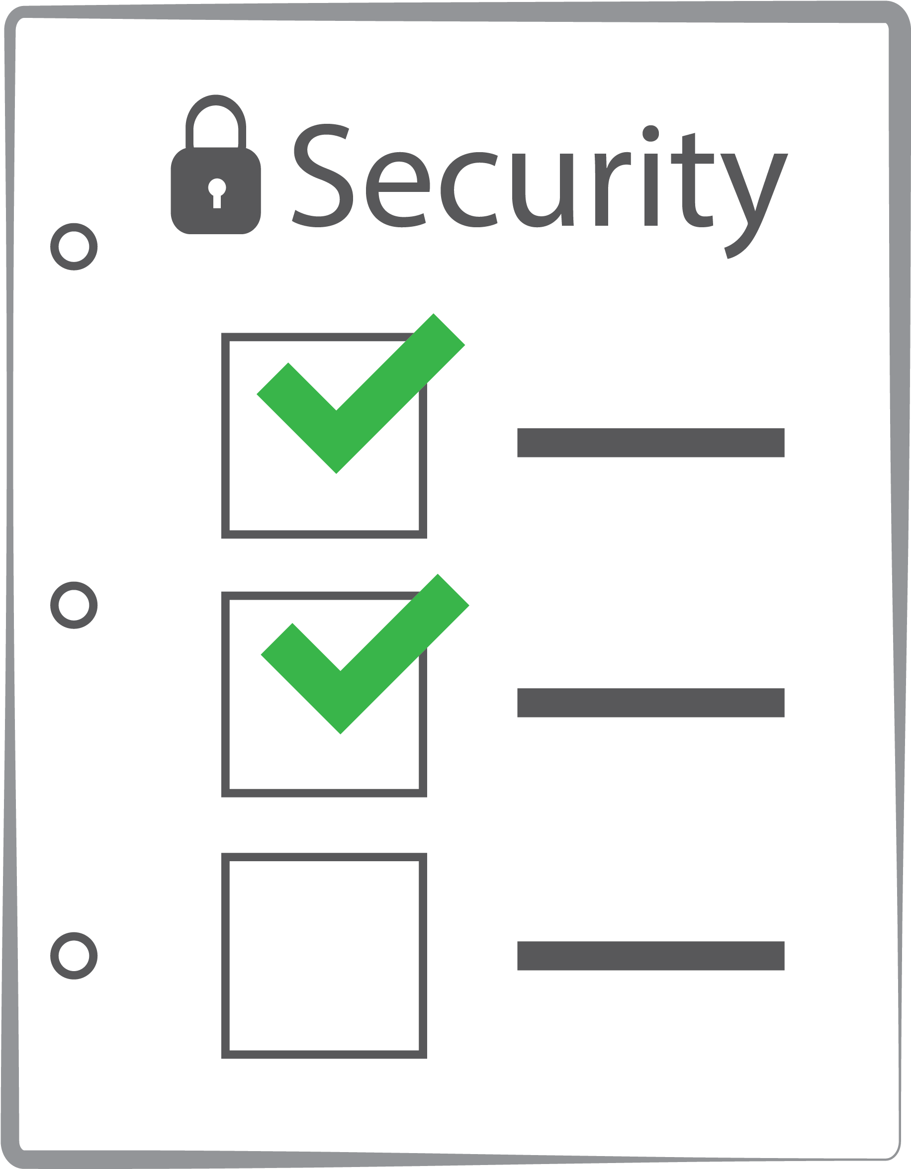 Security Checklist Vector PNG image