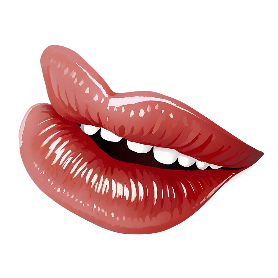 Seductive Lip Bite Illustration Png 06272024 PNG image