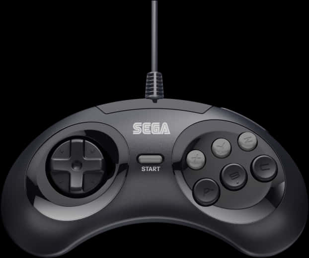 Sega Gamepad Classic Controller PNG image