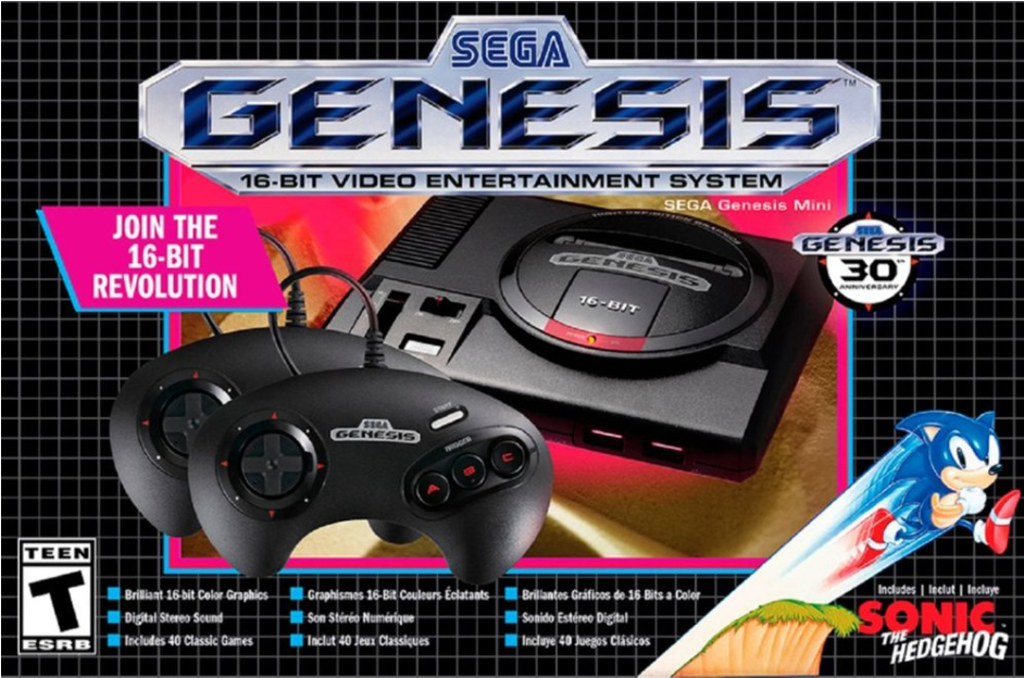 Sega Genesis Mini Advertisement PNG image