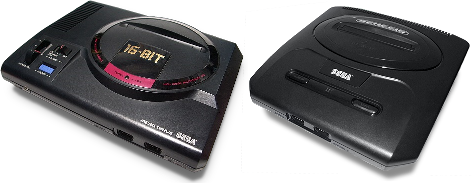 Sega Genesisand Mega Drive Consoles PNG image