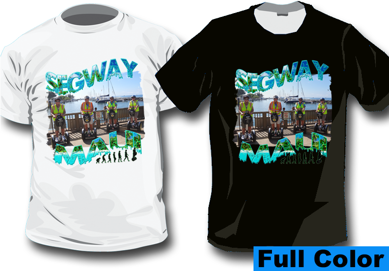 Segway Maui Tour Tshirt Design PNG image