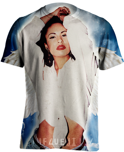 Selena Quintanilla Graphic T Shirt Design PNG image