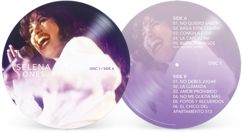 Selena Quintanilla O N E S Vinyl Albums PNG image