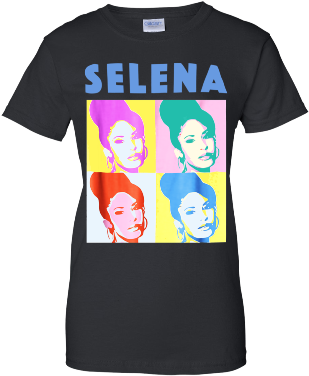 Selena Quintanilla Pop Art Tshirt Design PNG image