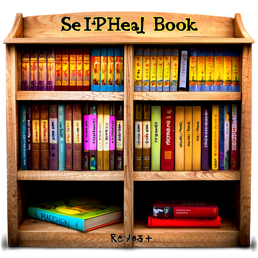 Self-help Books Shelf Png 38 PNG image