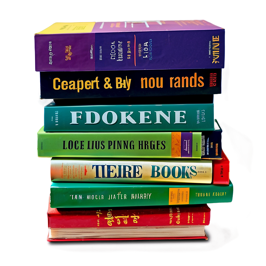 Self-help Books Stack Png Snv54 PNG image