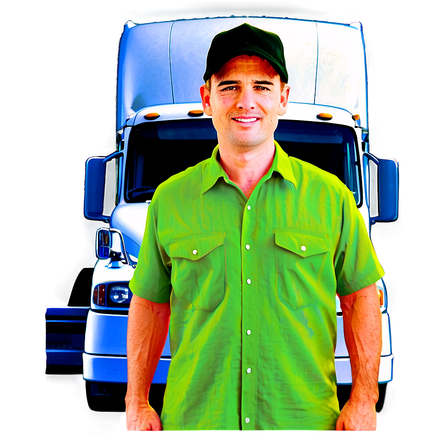 Semi Truck Driver Png Axs PNG image