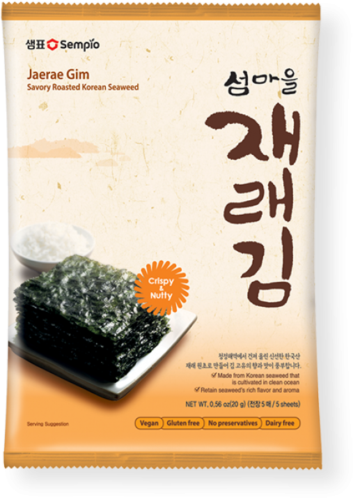 Sempio Jaerae Gim Seaweed Packaging PNG image