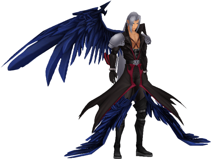 Sephiroth Final Fantasy Villain PNG image